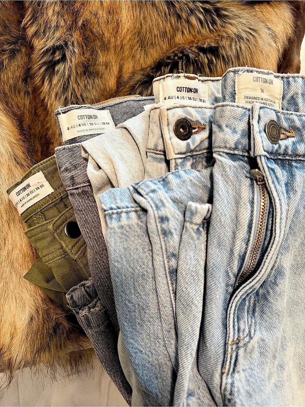 (4 Pairs) Cotton On Denim